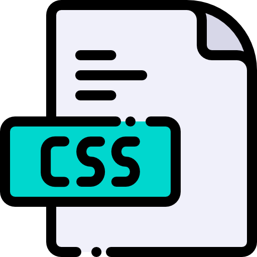 cssファイル形式 Detailed Rounded Lineal color icon