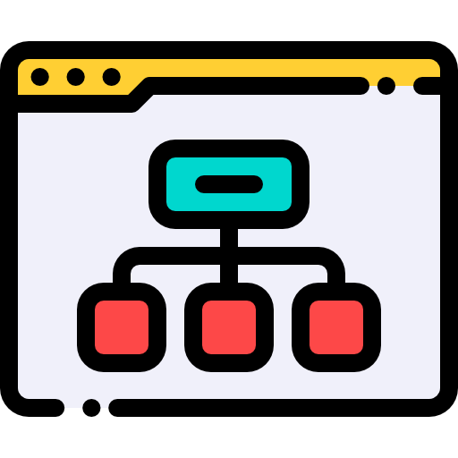 Algorithm Detailed Rounded Lineal color icon