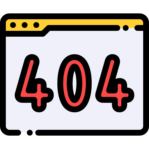 404エラー Detailed Rounded Lineal color icon