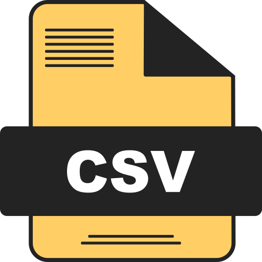 csvファイル Generic color lineal-color icon