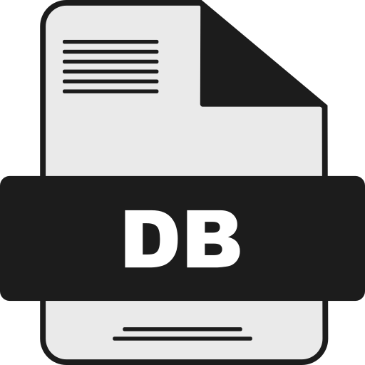 file db Generic color lineal-color icona