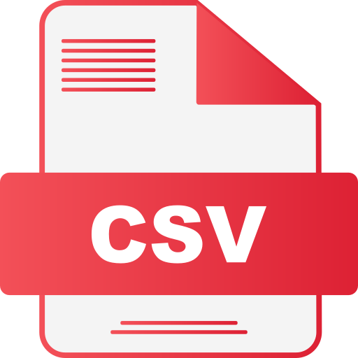 csv 파일 Generic gradient fill icon