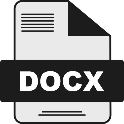fichier docx Generic color lineal-color Icône