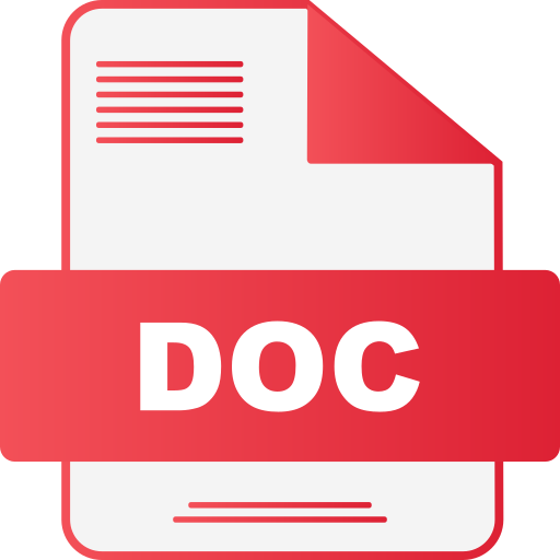 Doc file Generic gradient fill icon