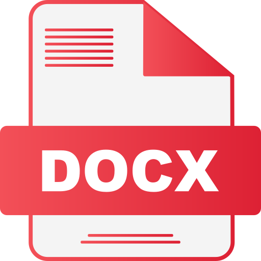 docx 파일 Generic gradient fill icon