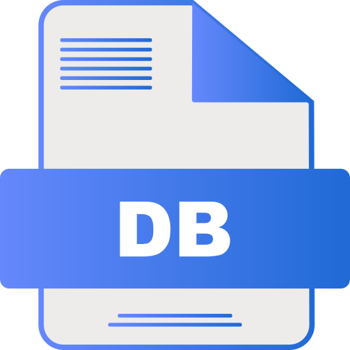 Db file Generic gradient fill icon