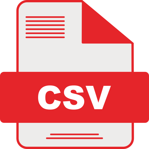 csv 파일 Generic color lineal-color icon