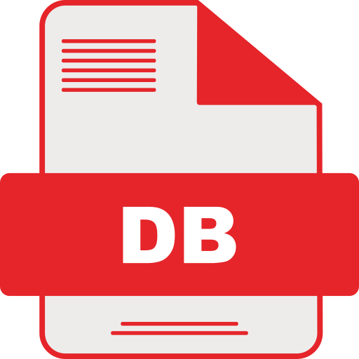 Db file Generic color lineal-color icon