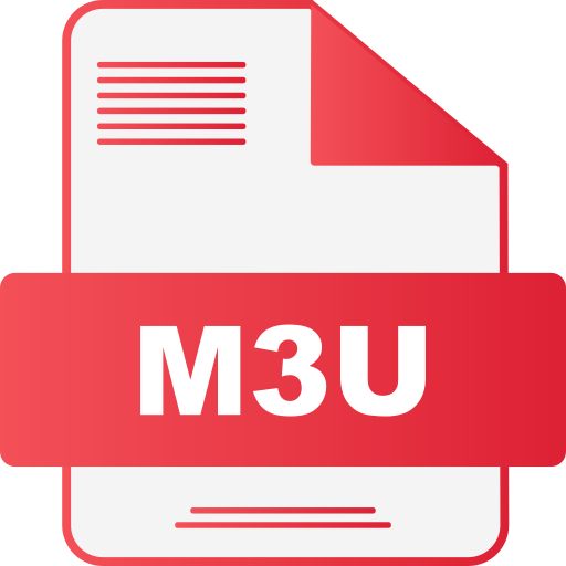 m3u 파일 Generic gradient fill icon
