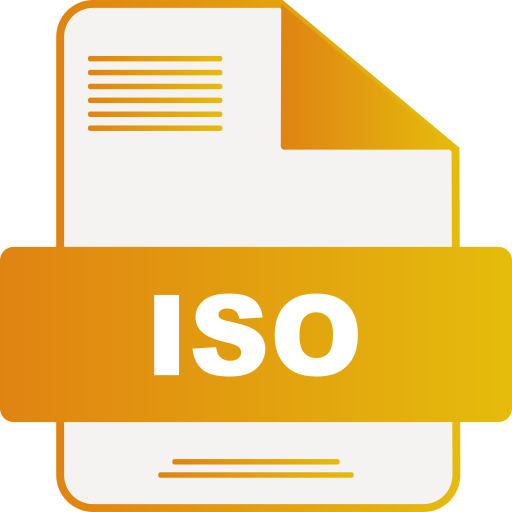 Iso file Generic gradient fill icon