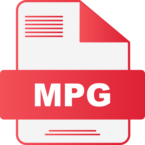 mpg 파일 Generic gradient fill icon