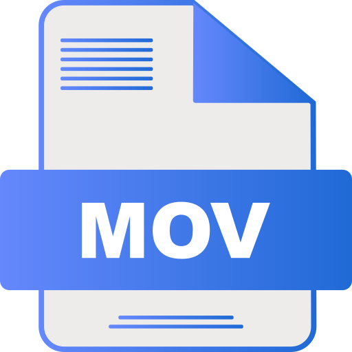 Mov file Generic gradient fill icon
