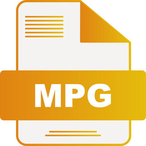 archivo mpg Generic gradient fill icono