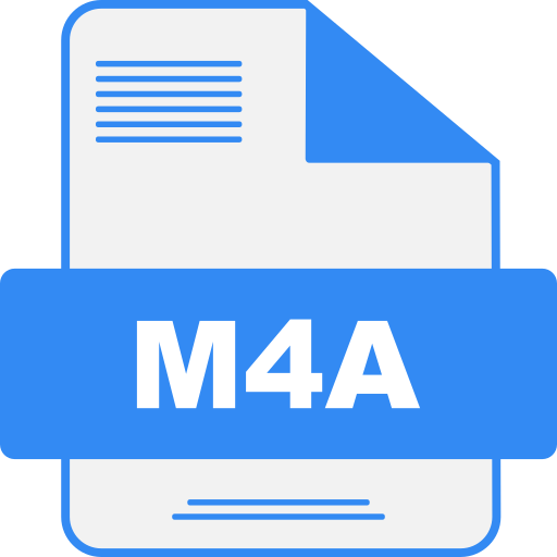 fichier m4a Generic color lineal-color Icône