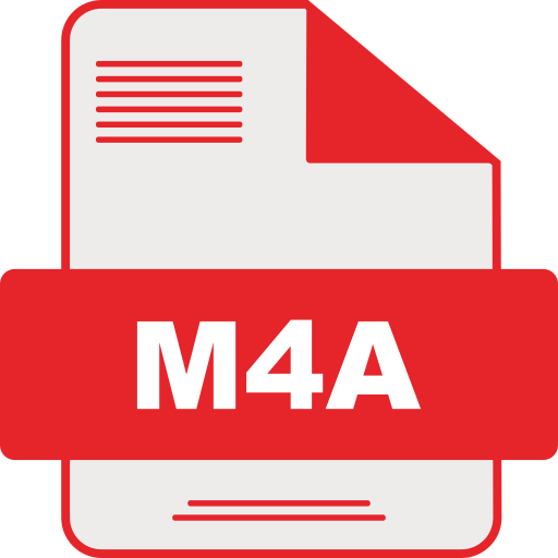 m4aファイル Generic color lineal-color icon