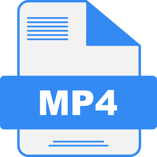 Файл mp4 Generic color lineal-color иконка