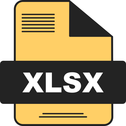 xlsx Generic color lineal-color icoon