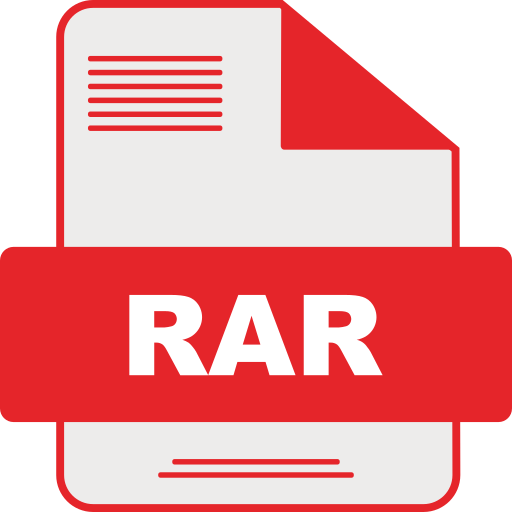 rar Generic color lineal-color icon