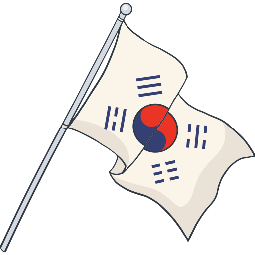 Южная Корея Generic color lineal-color иконка