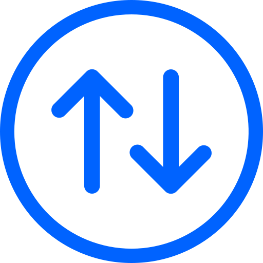 Up and down arrow Generic color outline icon