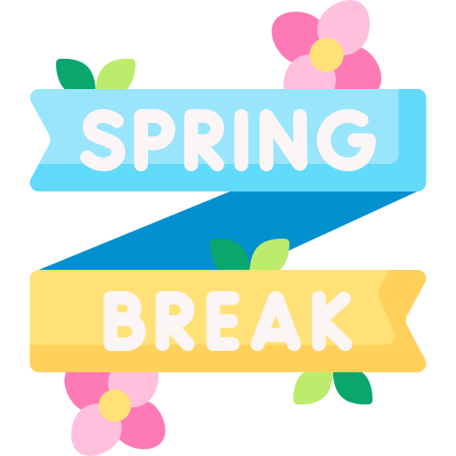 spring break, frühjahrsurlaub, frühjahrsferien Special Flat icon