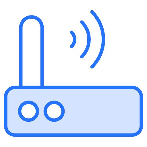 wi-fi роутер Generic color lineal-color иконка