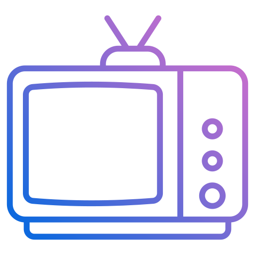 Television Generic gradient outline icon