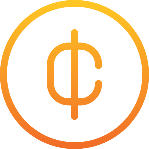 cent Generic gradient outline ikona
