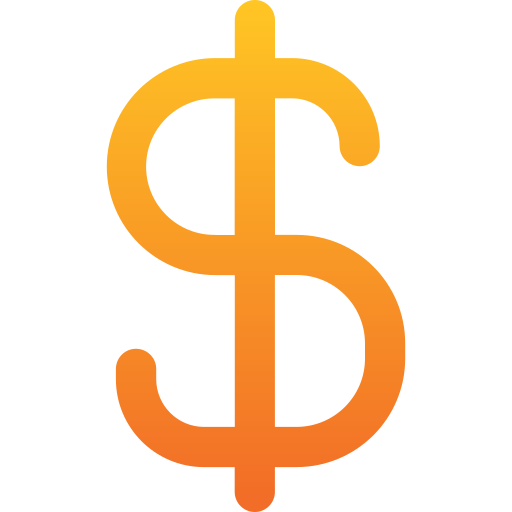 dólar Generic gradient fill icono