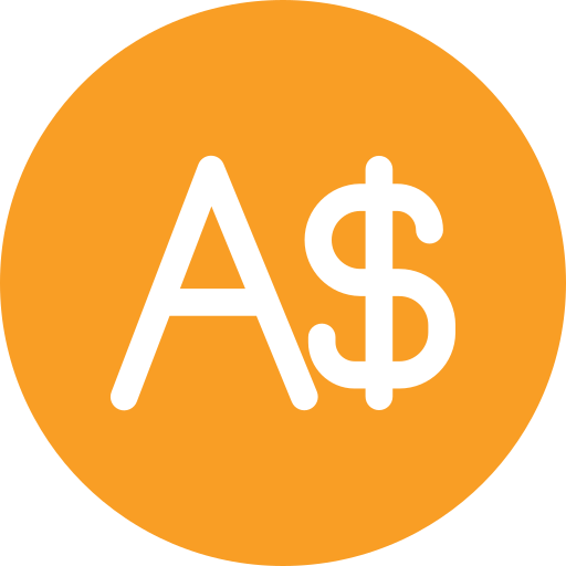 dolar australijski Generic color fill ikona