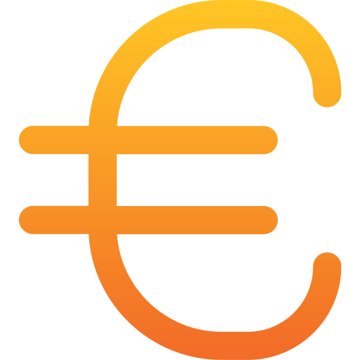 euro Generic gradient fill icono