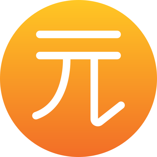 nowy dolar tajwański Generic gradient fill ikona