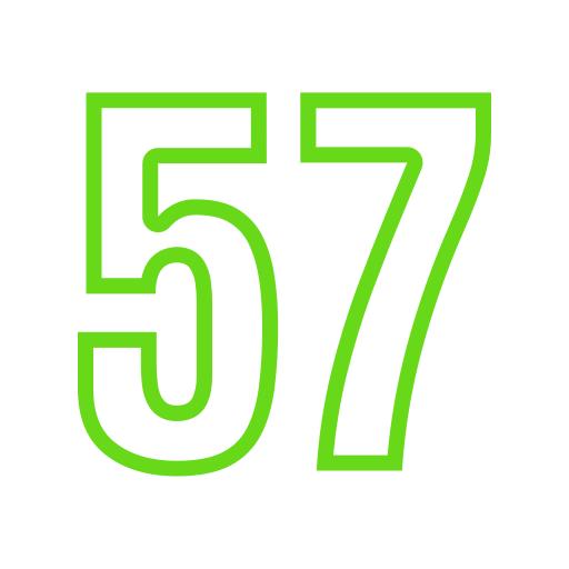 cinquanta sette Generic color outline icona