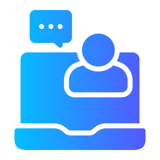 Online interview Generic gradient fill icon
