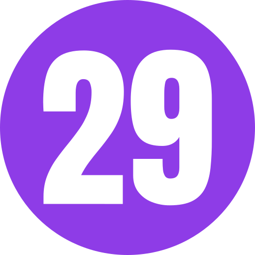 Twenty nine Generic color fill icon