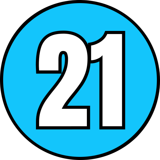Twenty one Generic color lineal-color icon