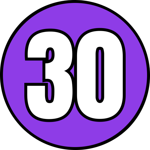 Thirty Generic color lineal-color icon