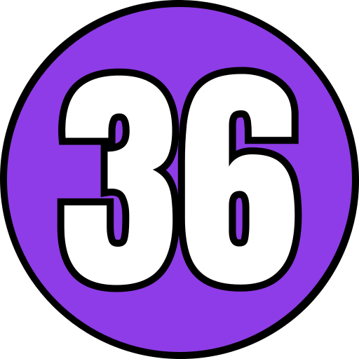 Thirty six Generic color lineal-color icon