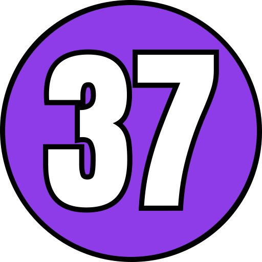 treinta y siete Generic color lineal-color icono
