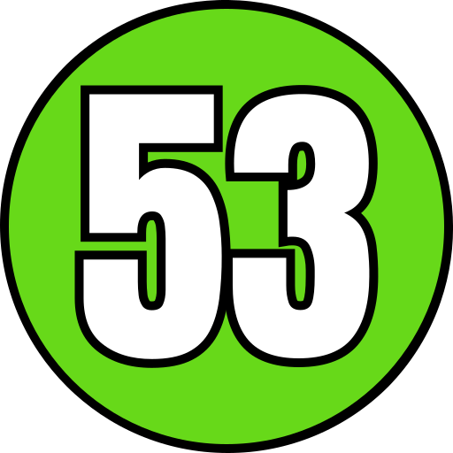 cincuenta y tres Generic color lineal-color icono