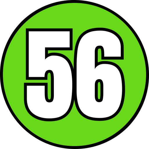 cincuenta y seis Generic color lineal-color icono