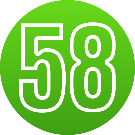 Fifty eight Generic gradient fill icon