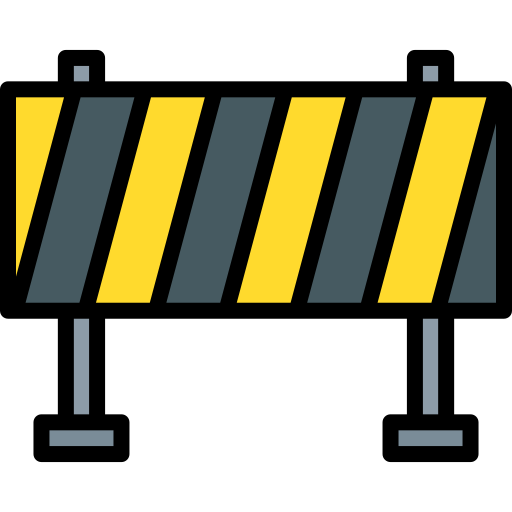 Traffic barrier Generic color lineal-color icon