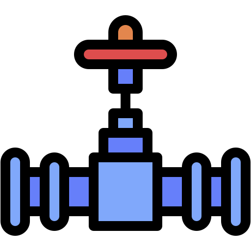 Газовая труба Generic color lineal-color иконка