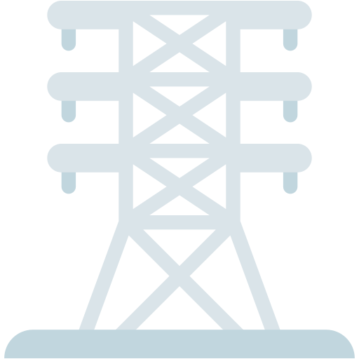 torre eléctrica Generic color fill icono