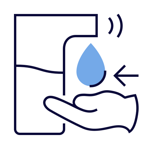 Disinfection hand Generic color lineal-color icon