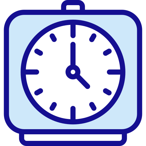 reloj de escritorio Generic color lineal-color icono