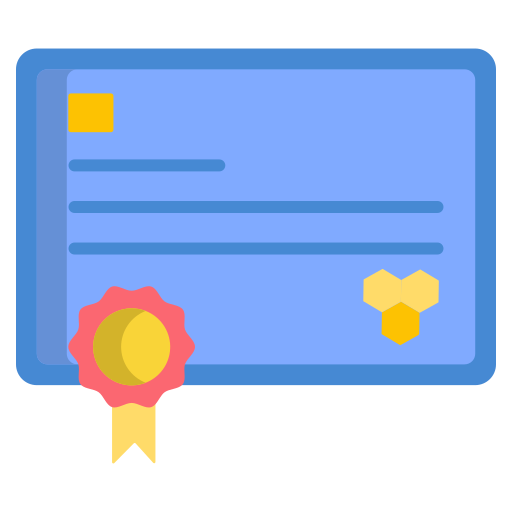 Certificate Icongeek26 Flat icon