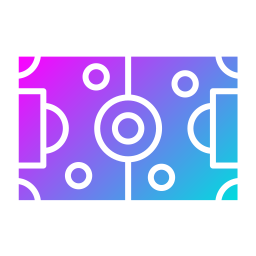Футбольное поле Generic gradient fill иконка
