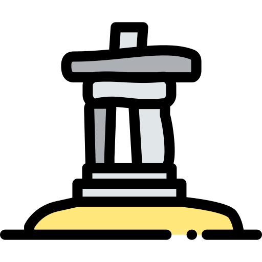 inukshuk Detailed Rounded Lineal color icono